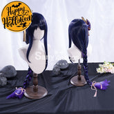 【In Stock】Game Genshin Impact Inazuma Baal Raiden Shogun Blue And Purple Gradient Long Weave